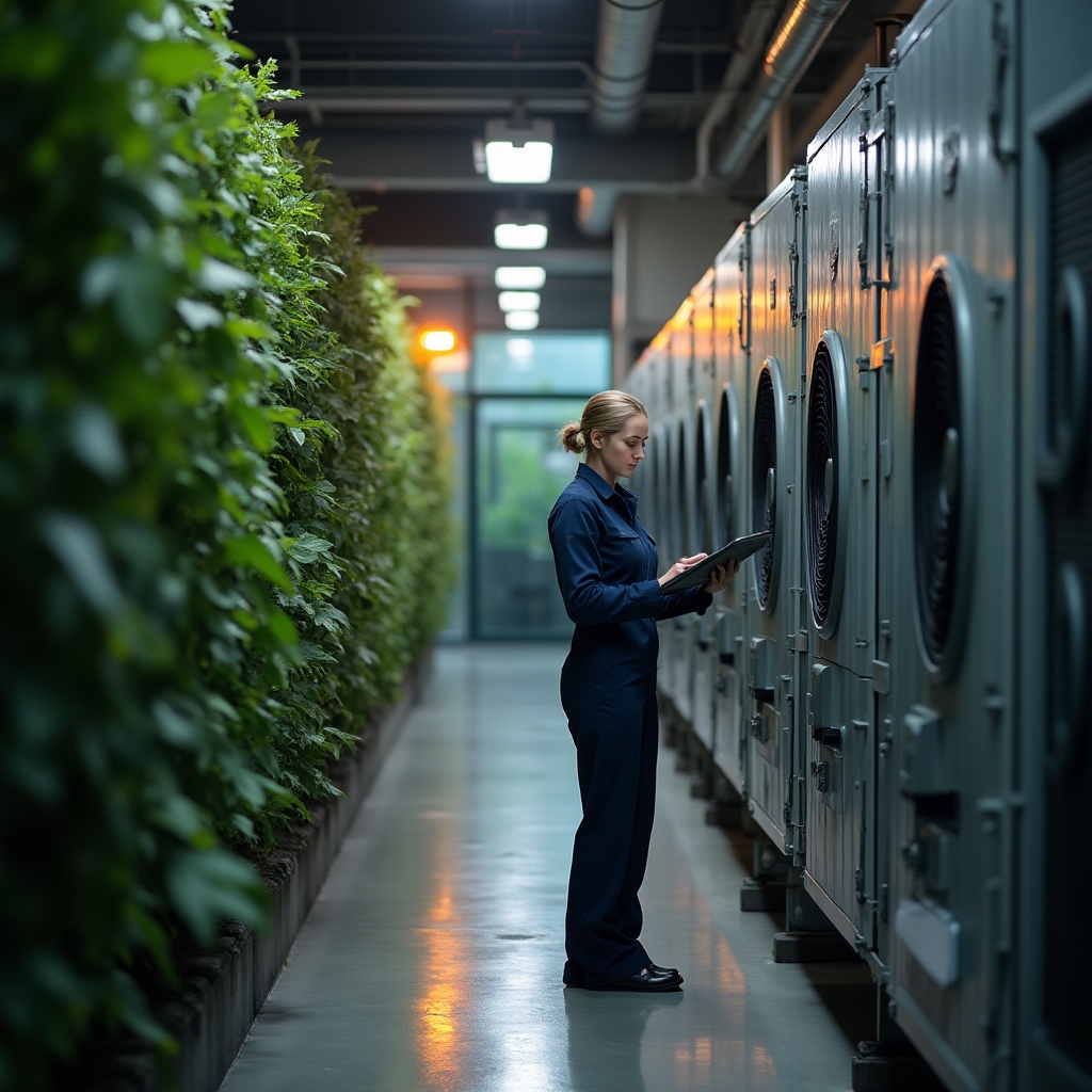 Analisi sistema HVAC in edificio commerciale con strumenti di misurazione